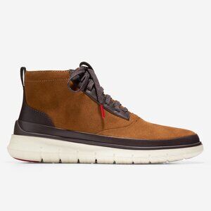 Cole Haan Men's Generation Zerogrand Suede High Top Sneaker | Brown & Navy | 9